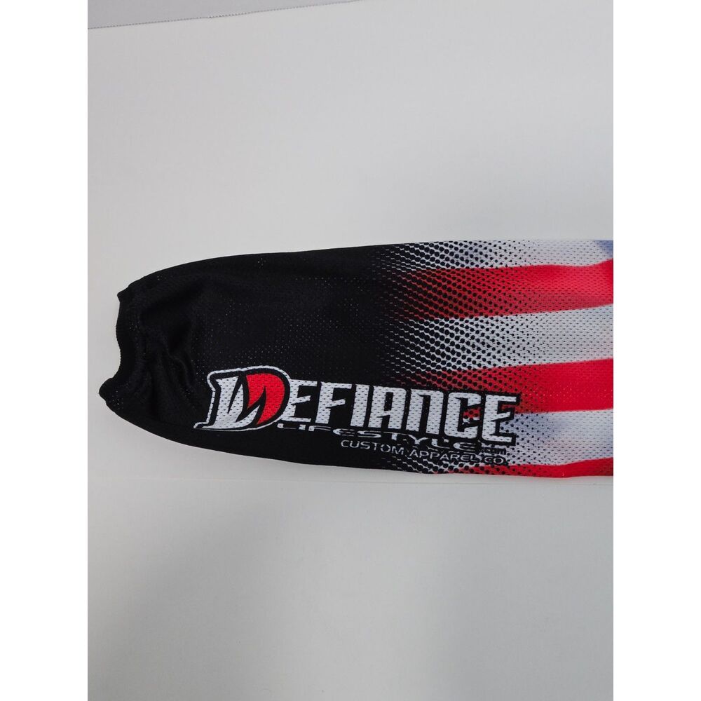 Defiance Lifestyle USA Flag MX Motocross Jersey | Men's Size XL | Red White Blue - Picture 7 of 12
